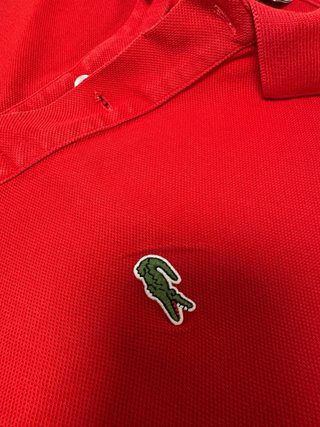 Polo Lacoste Rojo Talla M
