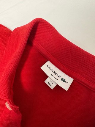 Polo Lacoste Rojo Talla M