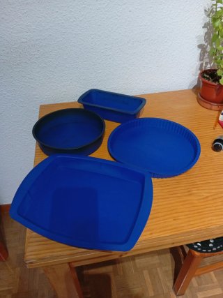 Molde para tartas y bizcochos azul