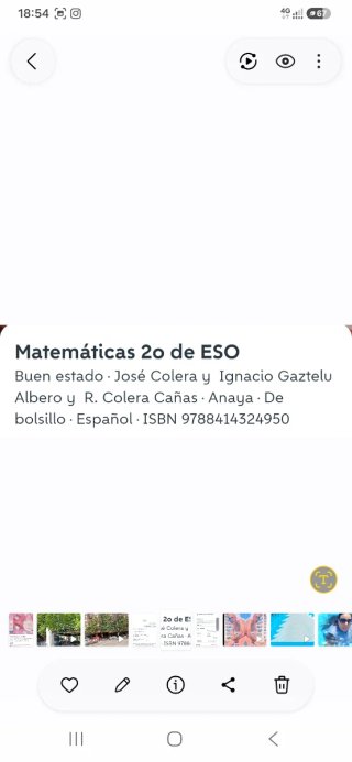 Matemáticas 2 de la ESO ISBN: 9788414324950