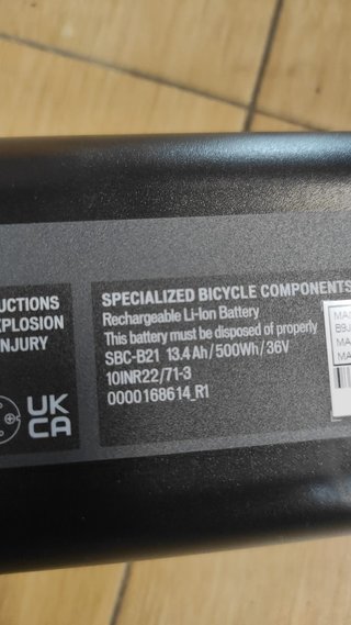 Batería Specialized Turbo G3 500Wh