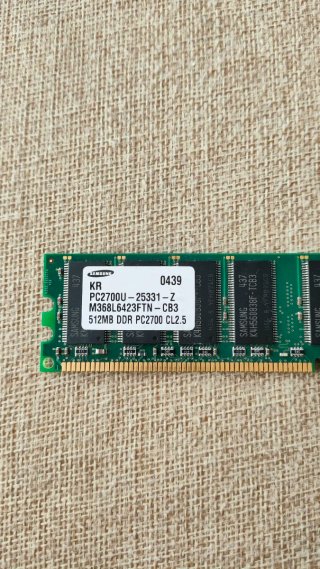 RAM Sobremesa Samsung 512MB DDR1 333MHz PC2700 DIM