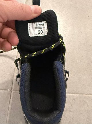Botas de montaña Quechua niño azul/gris TALLA 30