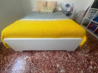Cama 140x200cm + Mesita Noche + Escritorio