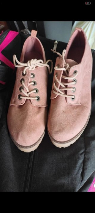 Zapatos Oxford Rosa/Marrón