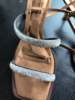 Sandalias WERNER doradas y plateadas