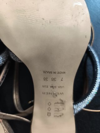 Sandalias WERNER doradas y plateadas