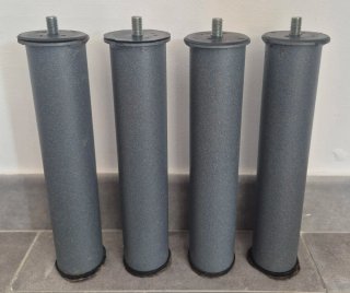 Juego 4 patas somier metálicas