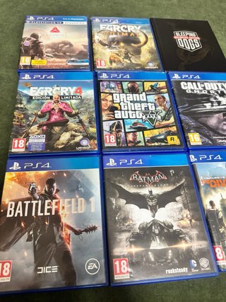 Lote 10 Juegos PS4: Far Cry, GTA V, Call of Duty,