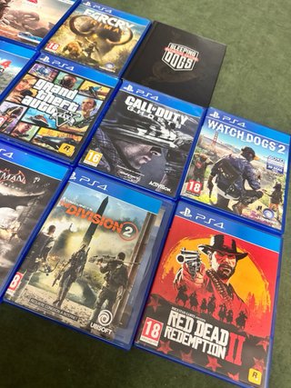 Lote 10 Juegos PS4: Far Cry, GTA V, Call of Duty,
