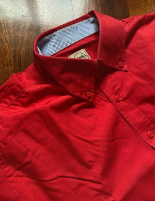 Camicia uomo Cotton & Silk rossa XL