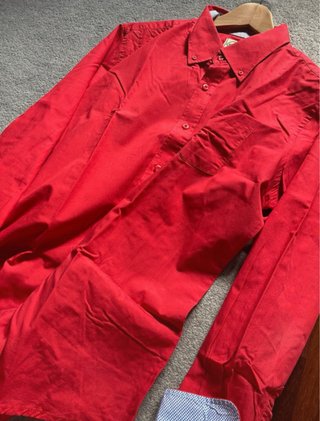 Camicia uomo Cotton & Silk rossa XL