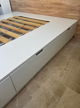 Estructura Cama NORDLI 160x200 con Cajones