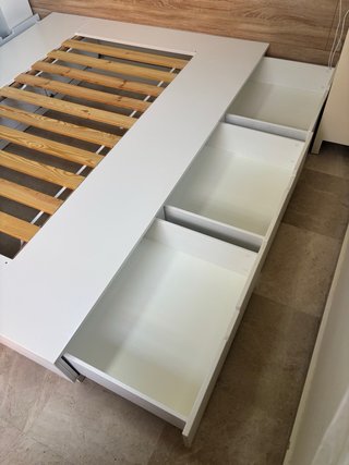 Estructura Cama NORDLI 160x200 con Cajones