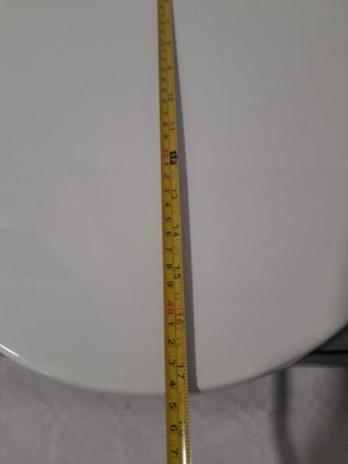 Tapa de WC de plástico blanca