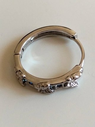 Aros Plata 925 Pandora Charm Mariposas