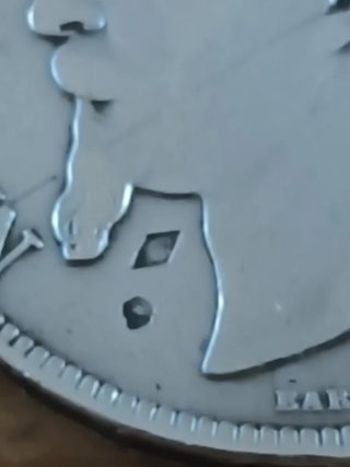 Cortapuros ELOI PERNET 5 Francos 1868 plata 800