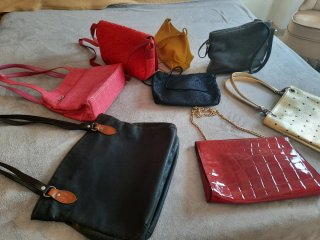 Lote de 8 bolsos vintage diferentes