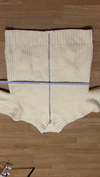 Chaqueta Zara Beige/Amarilla Cremallera