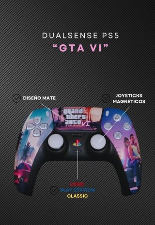 Mando PS5 Personalizado GTA VI