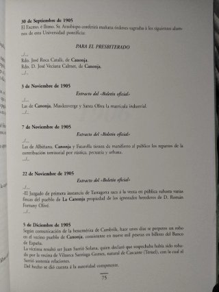 Noticiari Canongí, 1900-1925