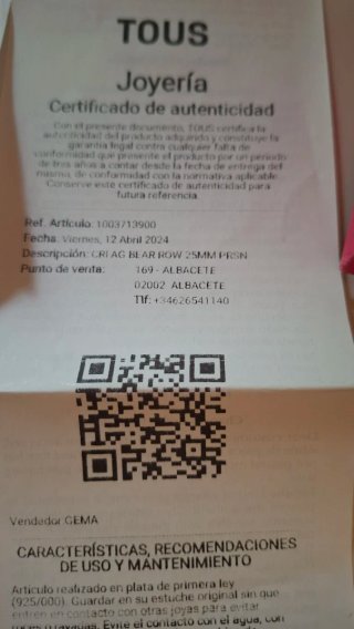 Pendientes Tous Plata