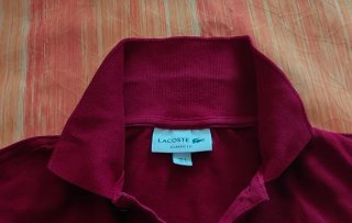 Polo Lacoste Clásico S Burdeos Algodón