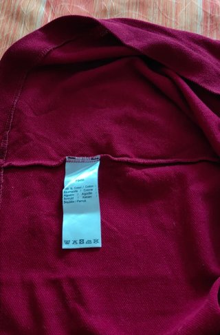 Polo Lacoste Clásico S Burdeos Algodón