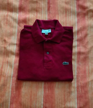 Polo Lacoste Clásico S Burdeos Algodón