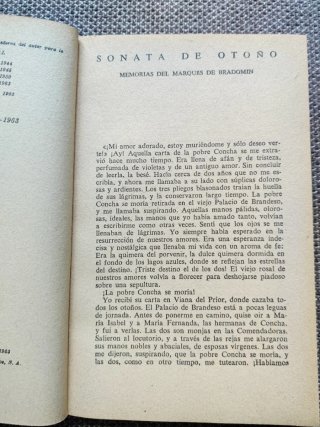 Libro antiguo Sonata de otoño y Sonata de invierno