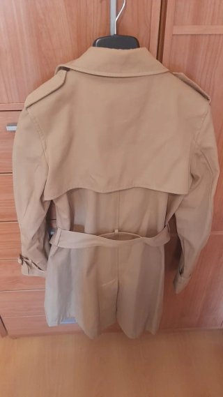 Gabardina Massimo Dutti Beige Talla M