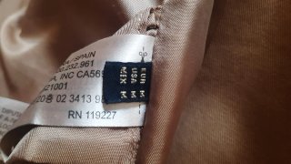 Gabardina Massimo Dutti Beige Talla M