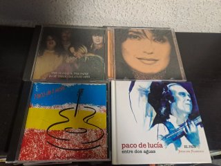 Lote CDs: Paco de Lucía, Luz Casal, Mamas & Papas