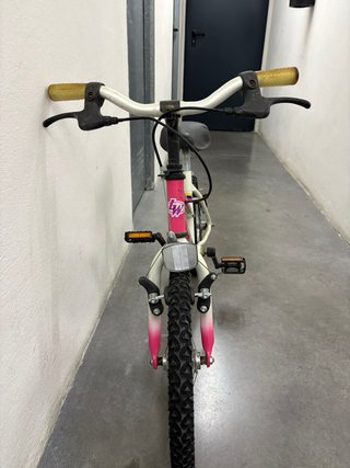 Bicicleta infantil niña rosa y blanca