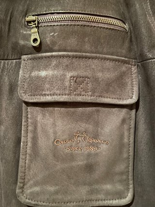 Chaqueta Coronel Tapiocca Piel Marrón