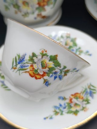 Servicio de café porcelana Vierzon