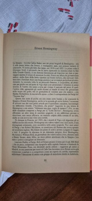 Libro FIESTA - Ernest Hemingway (Copertina Rigida)
