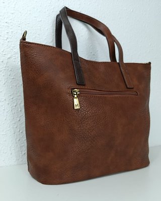 Bolso Piel Antelina Tricolor Bandolera
