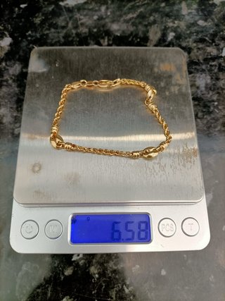 Pulsera Oro 18k -Salomónica- 6,58gr- 20cm