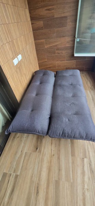 Sofá Cama Gris Tela NUEVO