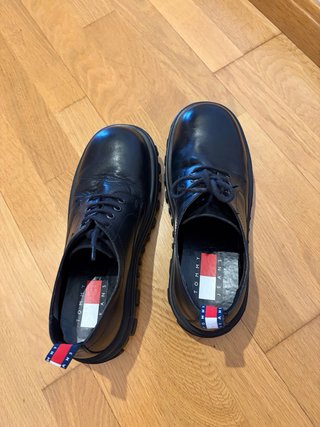 Zapatos Tommy Hilfiger Negros Piel