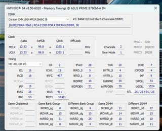 Corsair 16GB (2x8GB) DDR4 2666MHz