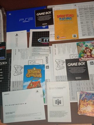 Pack Manuales Videojuegos PS1, PS2, N64,Mega Drive