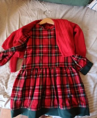 Conjunto Vestido y Chaqueta Talla 4-5