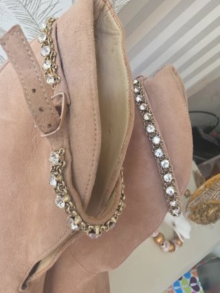 Botines Guess Peep Toe Strass Talla 36