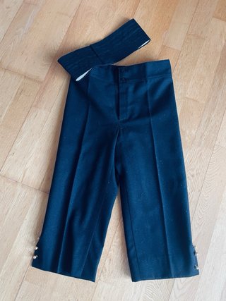 Pantalón fallero negro con fajín