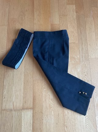 Pantalón fallero negro con fajín