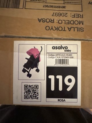 Silla de paseo rosa