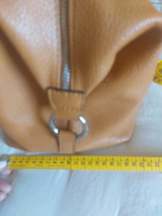 Bolso de mano Farrutx piel marrón/naranja