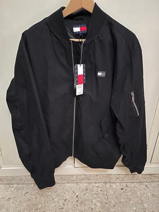 Chaqueta Bomber Tommy Jeans Negra Talla L